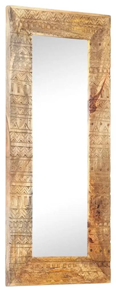 Espelho esculpido à mão 110x50x11cm madeira de mangueira maciça