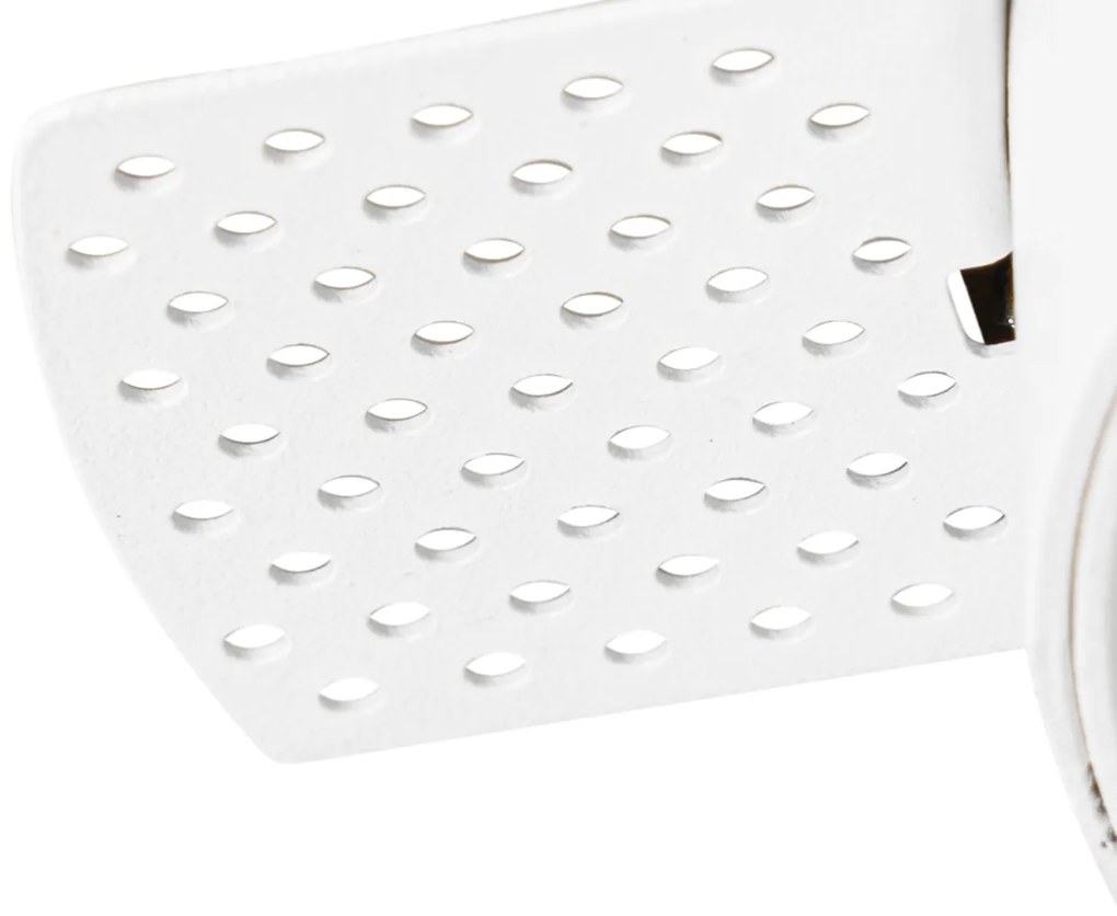 Foco embutido moderno branco GU10 AR70 redondo sem moldura - Oneon