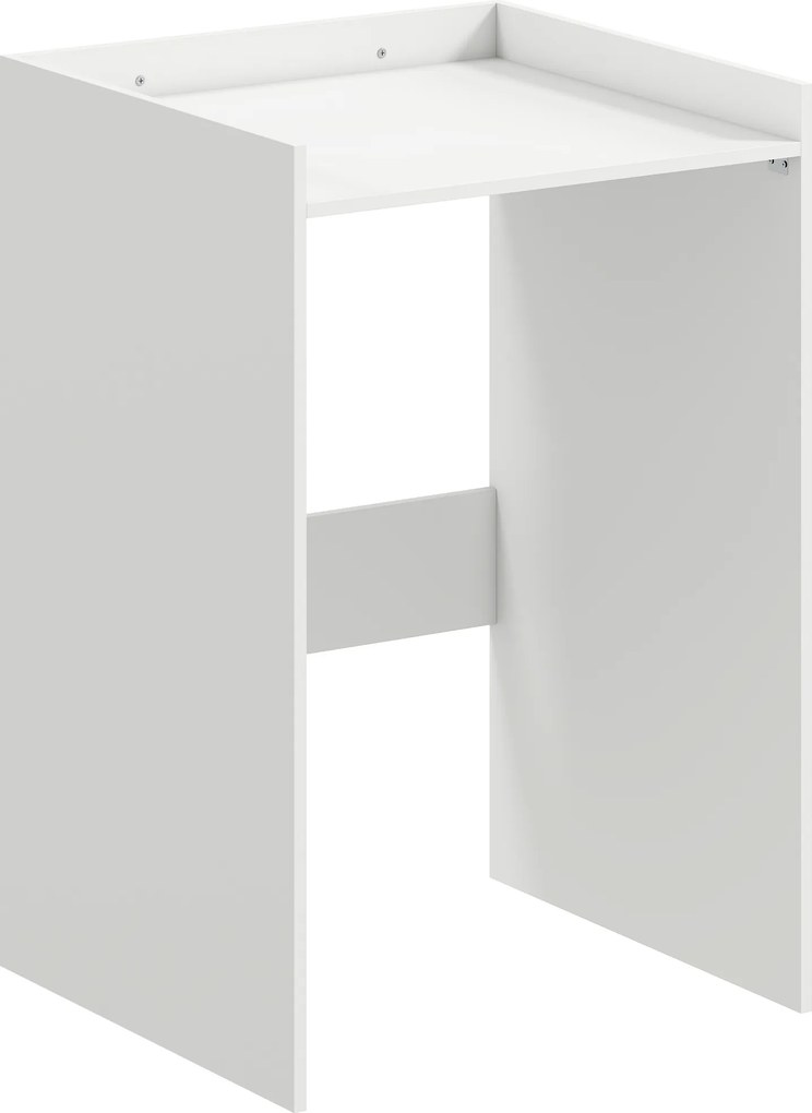 HOMCOM Armário de banheiro nicho com prateleira aberta, armário para banheiro, espaços pequenos, 64 x 60 x 97,5 cm, Branco | Aosom Portugal