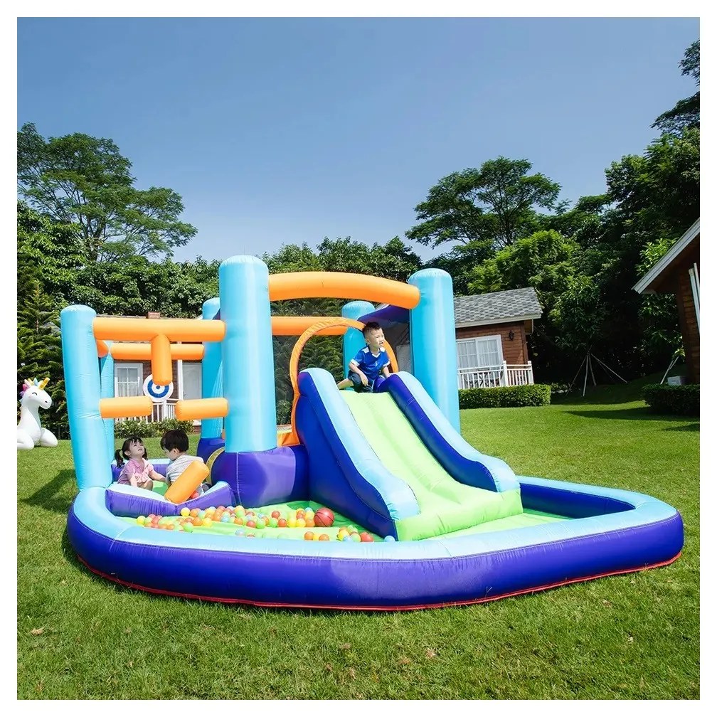 Castelo insuflável para crianças Mountain Multicolorido (inclui ventilador)