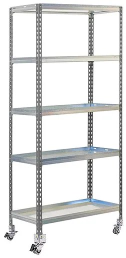 Estante Jardim SIMONGARDEN CLICK MOB. 5/400 CINZENTA/GALVANIZADAVANIZADA Jardim, Casa, Escritório, Garagem, Oficina Capacidade 75 Kg Dimensões 1875x90