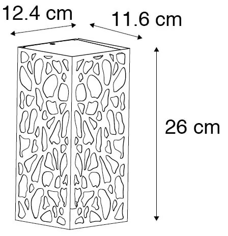 Candeeiro de parede exterior moderno preto IP44 - Nicole