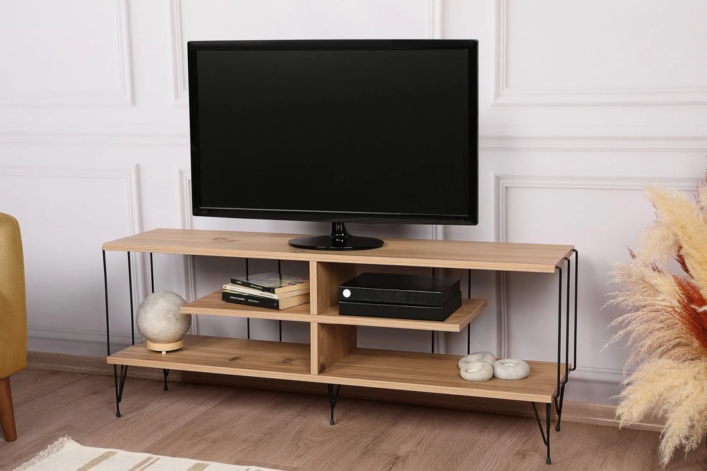 Móvel TV Eze – Carvalho – 120 cm