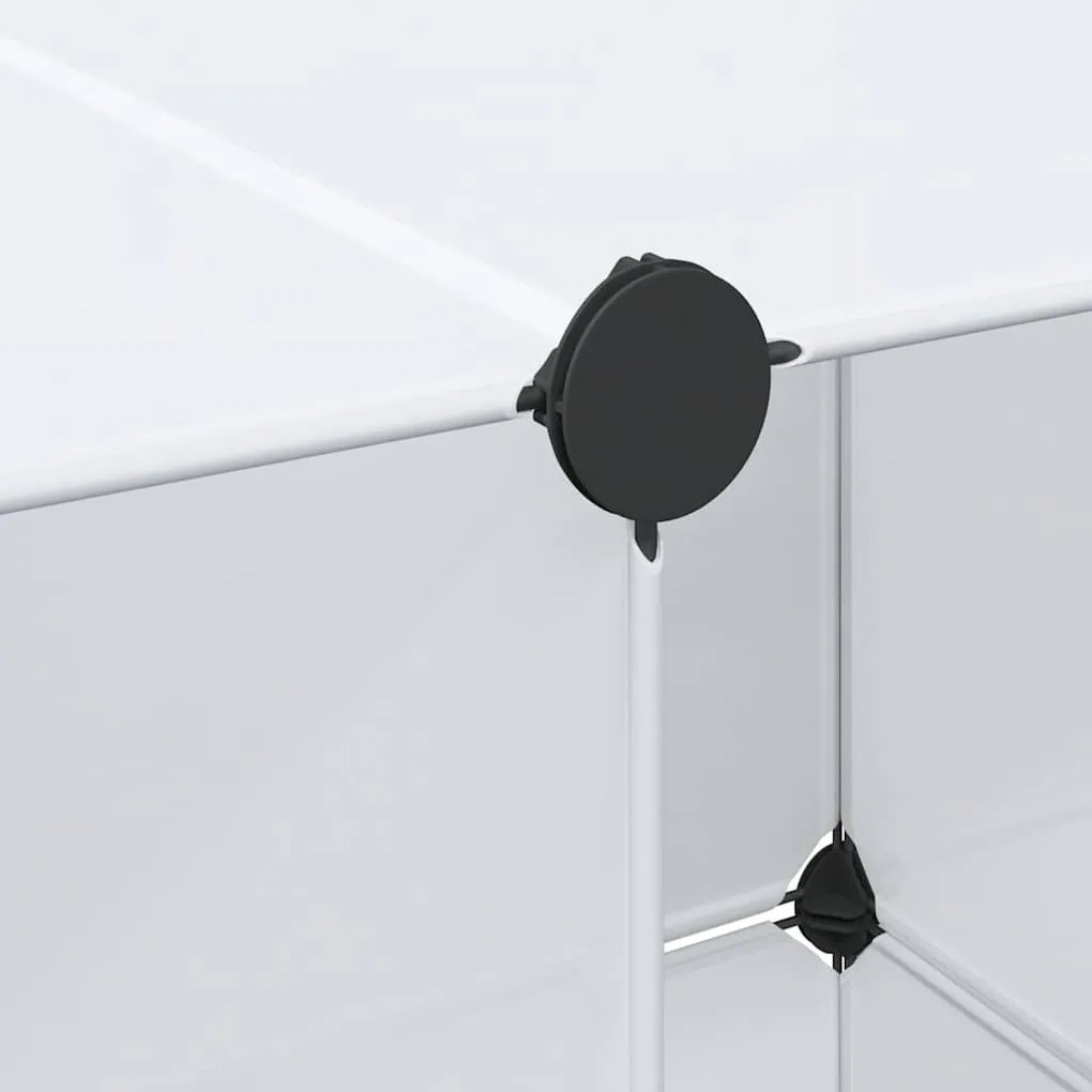 Armário plástico modular 9 gavetas 109x36,5x143 cm branco