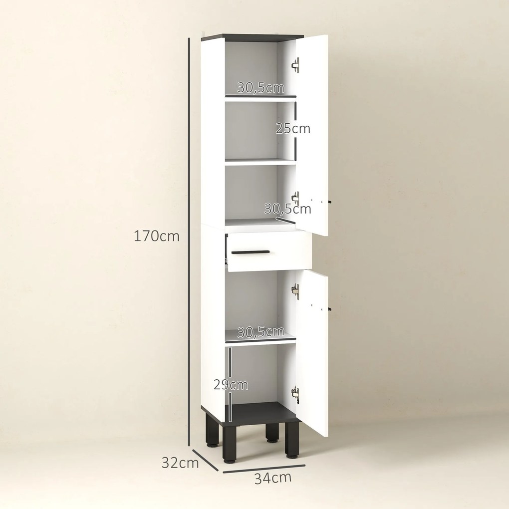 Armário Moderno – Modelo Nice – 34x34x170 – Armazenamento Vertical – B