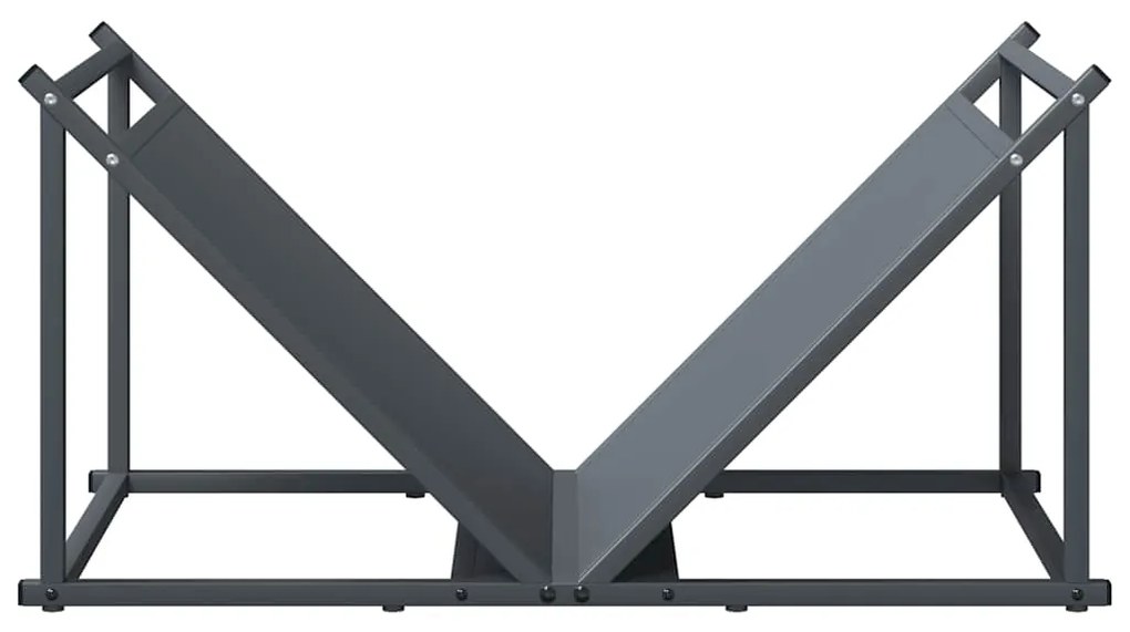 Suporte para lenha 70x43x34,5 cm aço laminado a frio antracite