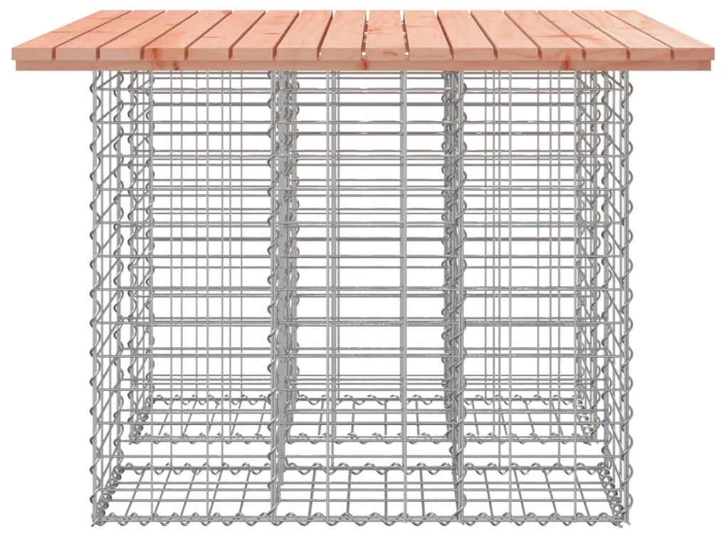 Banco jardim design gabião 100x102x72 cm madeira douglas maciça