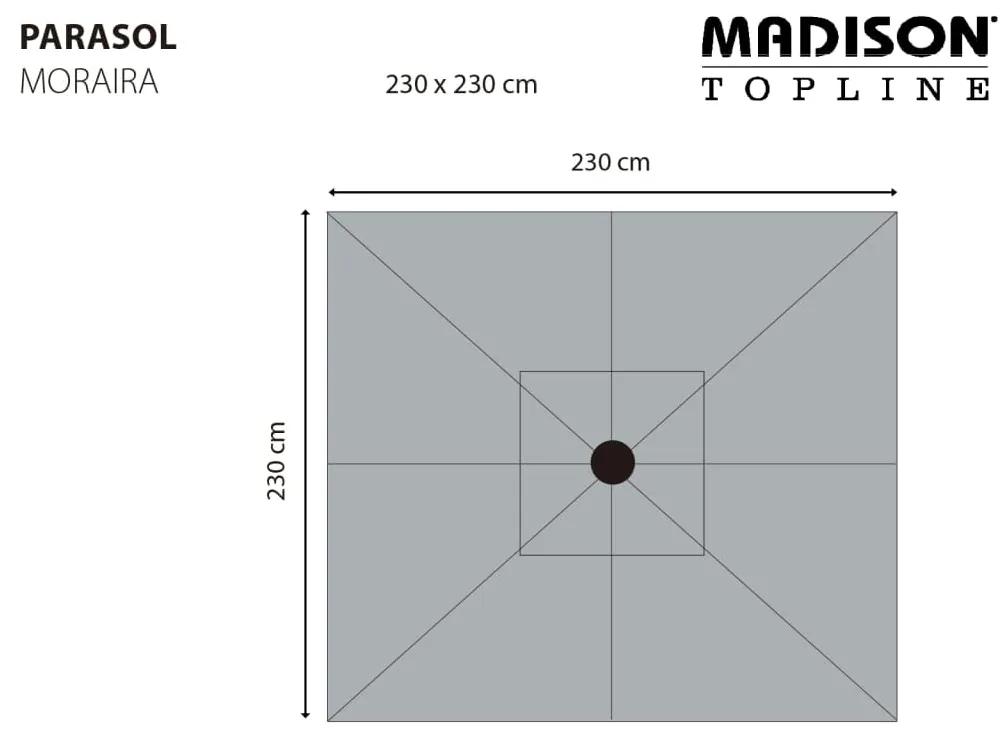 Madison Guarda-sol Moraira 230x230 cm verde