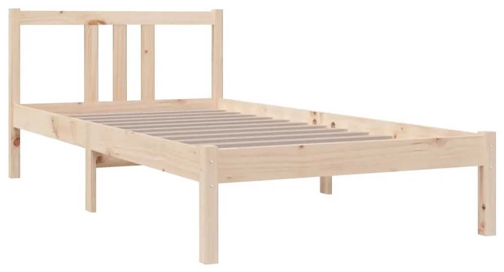 Estrutura de cama solteiro 90x190 cm madeira maciça