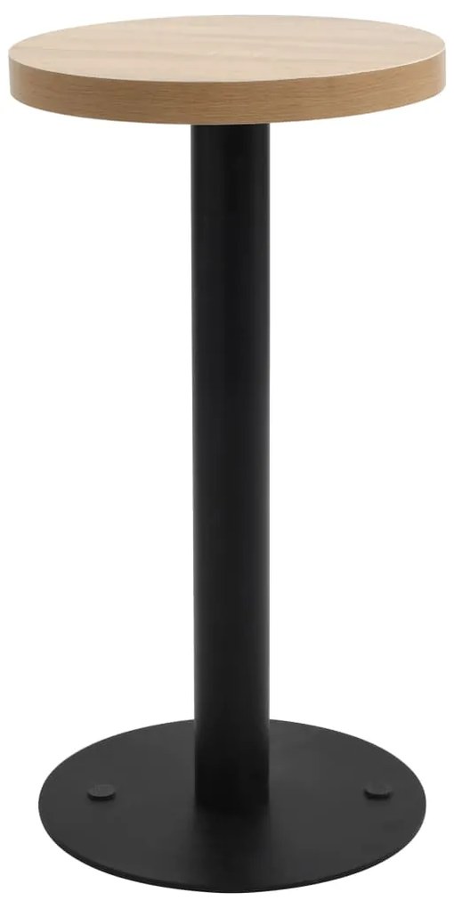 Mesa bistrô 40 cm MDF castanho-claro