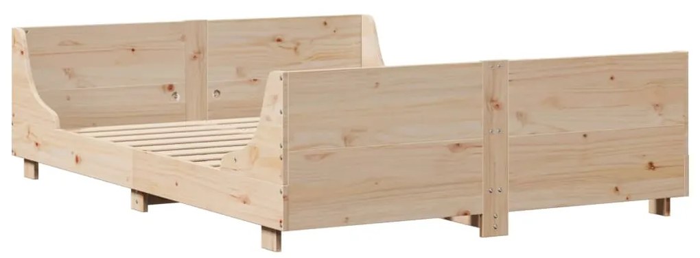 Cama sem colchão 120x190 cm madeira de pinho maciça