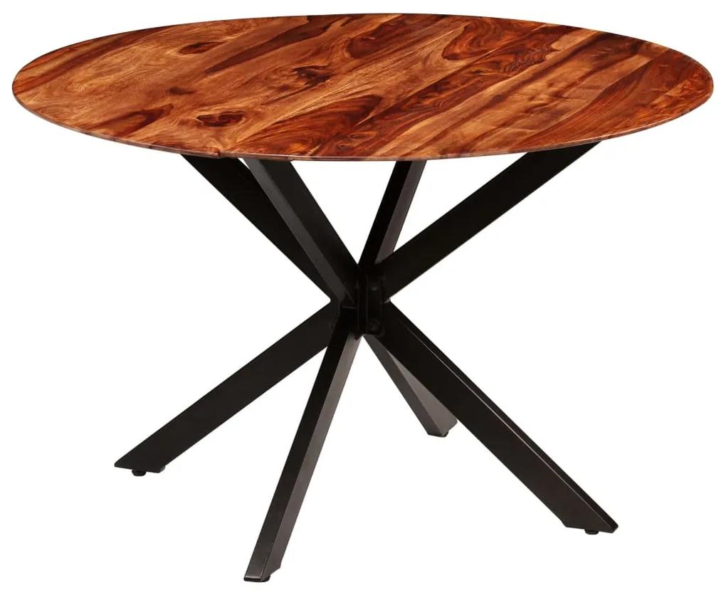 246012 vidaXL Mesa de jantar em madeira de sheesham maciça 120x77 cm