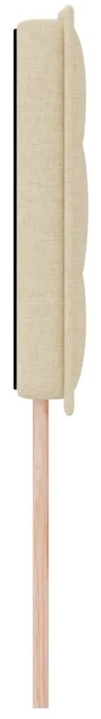 Cabeceira vidaXL Design Linhas Creme 160 cm Tecido