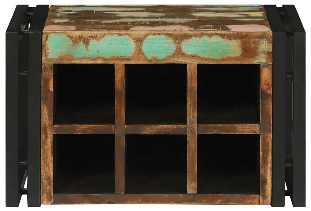 Aparador de Vinhos 46x35x27,5 cm Madeira Sólida Recuperada