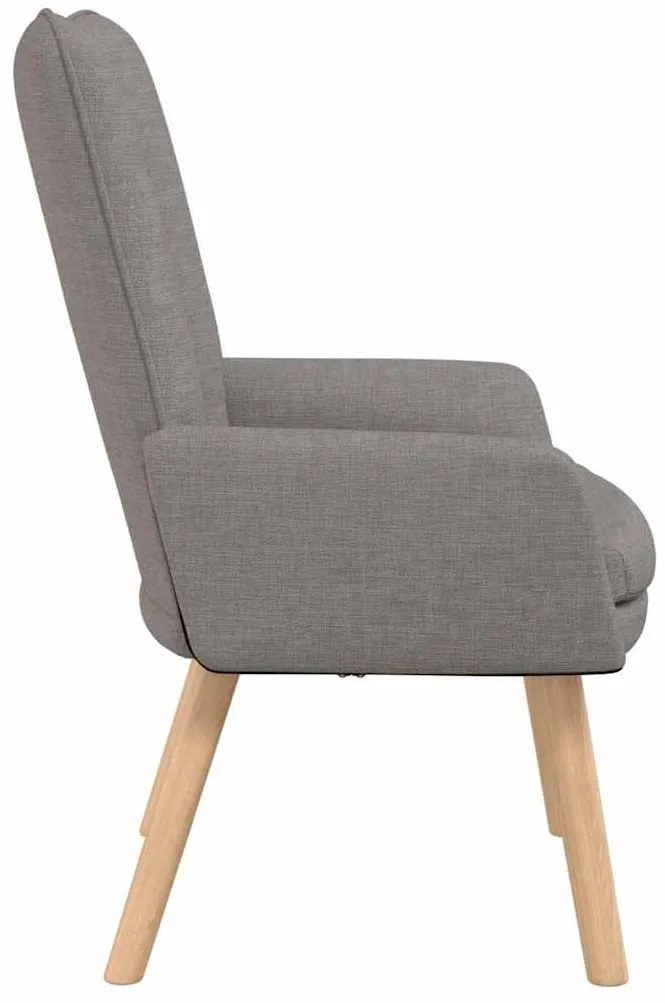 Cadeira Relaxante vidaXL em Tecidos Taupe