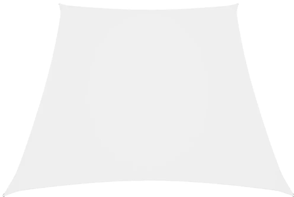vidaXL Para-sol estilo vela tecido oxford trapézio 3/4x3 m branco