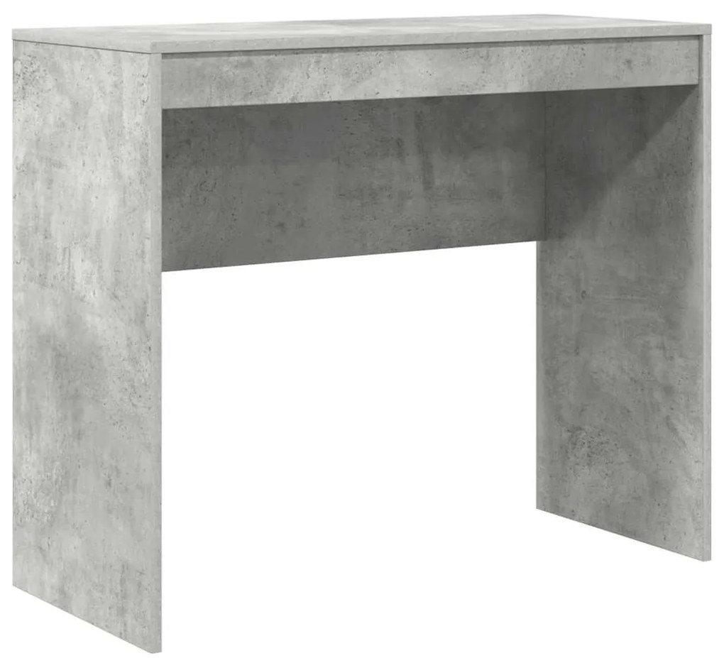 Mesa com Armazenamento Cinza Concreto Madeira Derivada