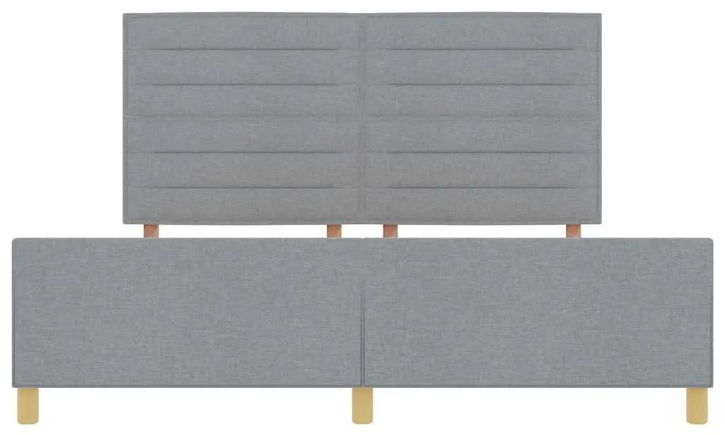 Estrutura de Cama vidaXL Cinza Claro 180x200 cm Tecido