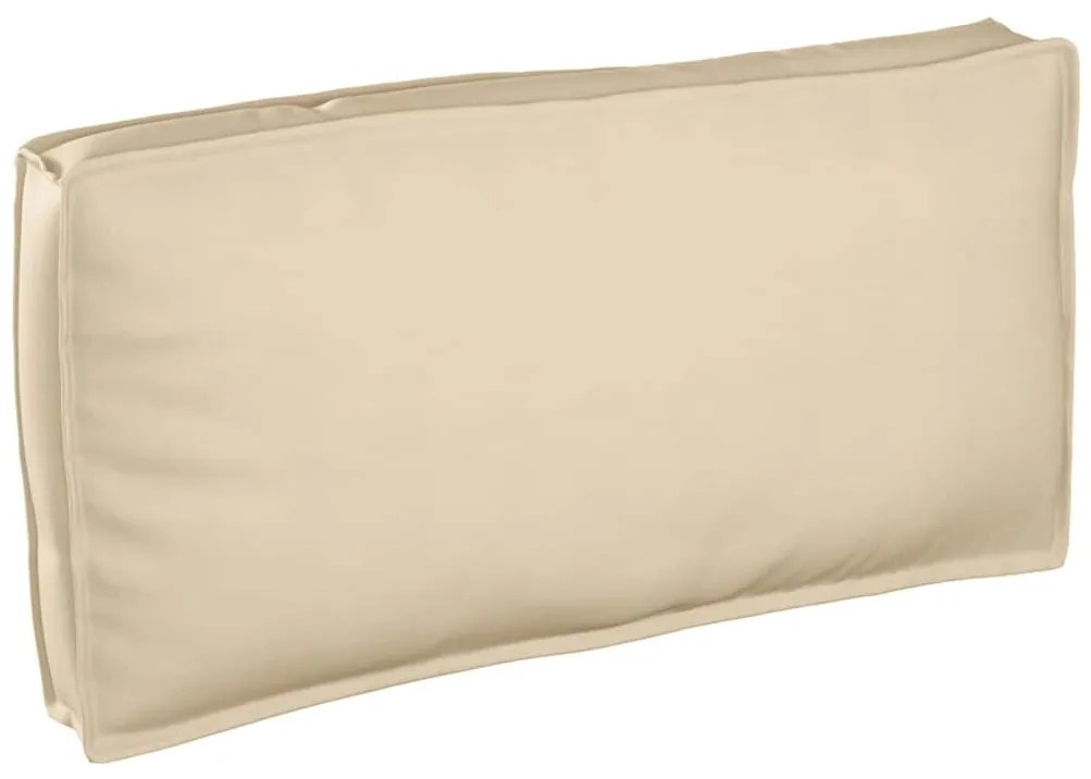 vidaXL Almofada de Palete para Assento/Costa Bege 120x60x12 cm em Tecido Oxford