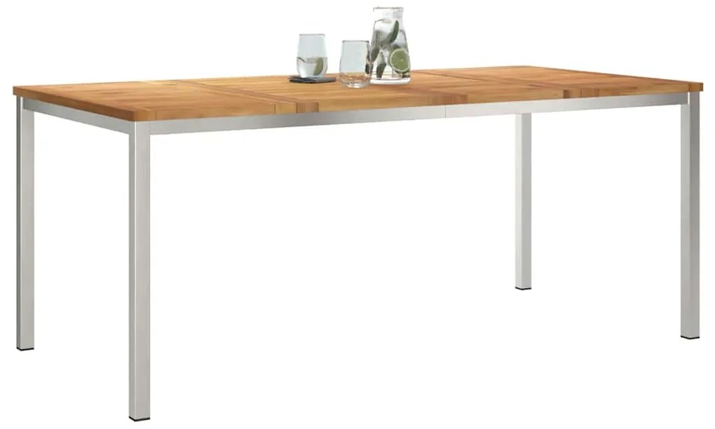Mesa de Jantar ao Ar Livre 180x90x75 cm Madeira Sólida de Teca