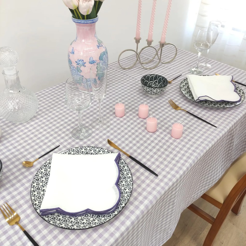 Toalha de Mesa Linho ROL Íris Ponto Aberto