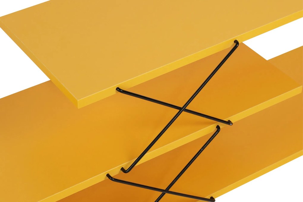 Móvel TV Zigzag – Amarelo – 120x40x30 cm