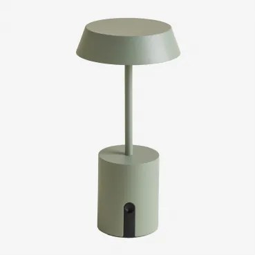 Lâmpada De Mesa Led Sem Fios Em Alumínio Uliana Celadon Mousse - Sklum