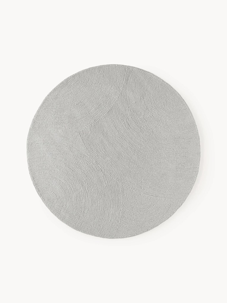 Tapete redondo em lã artesanal Eleni