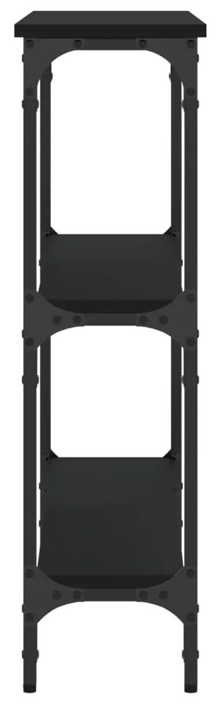 Mesa consola 75x22,5x75 cm derivados de madeira preto