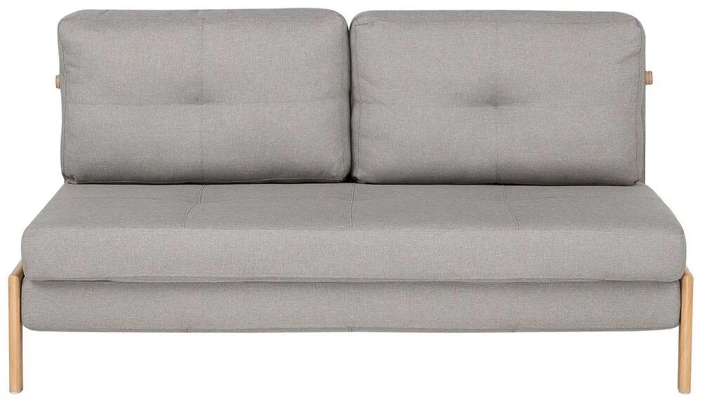 Sofá-cama de 2 lugares em tecido cinzento claro EDLAND Beliani