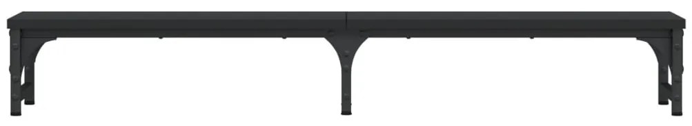 Suporte de monitor 105x23x15,5 cm derivados de madeira preto