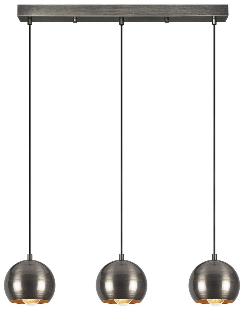 Candeeiro de Teto Berceste – Platina – 65 x 15 cm