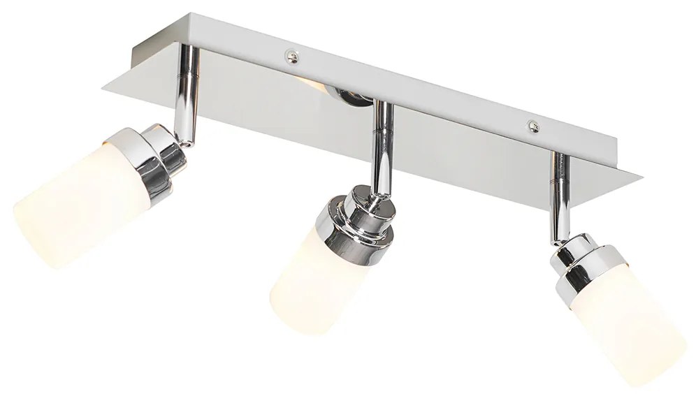 Foco de teto moderno para casa de banho em aço 3-luzes IP44 - Japie Moderno