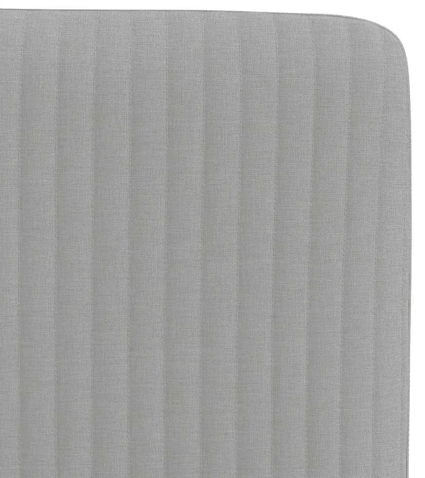 Cadeiras de jantar 6 pcs tecido cinza nuvem