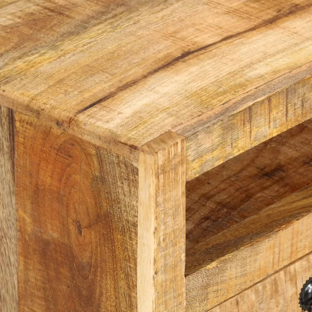 Móvel de TV 110x30x40 cm madeira de mangueira maciça