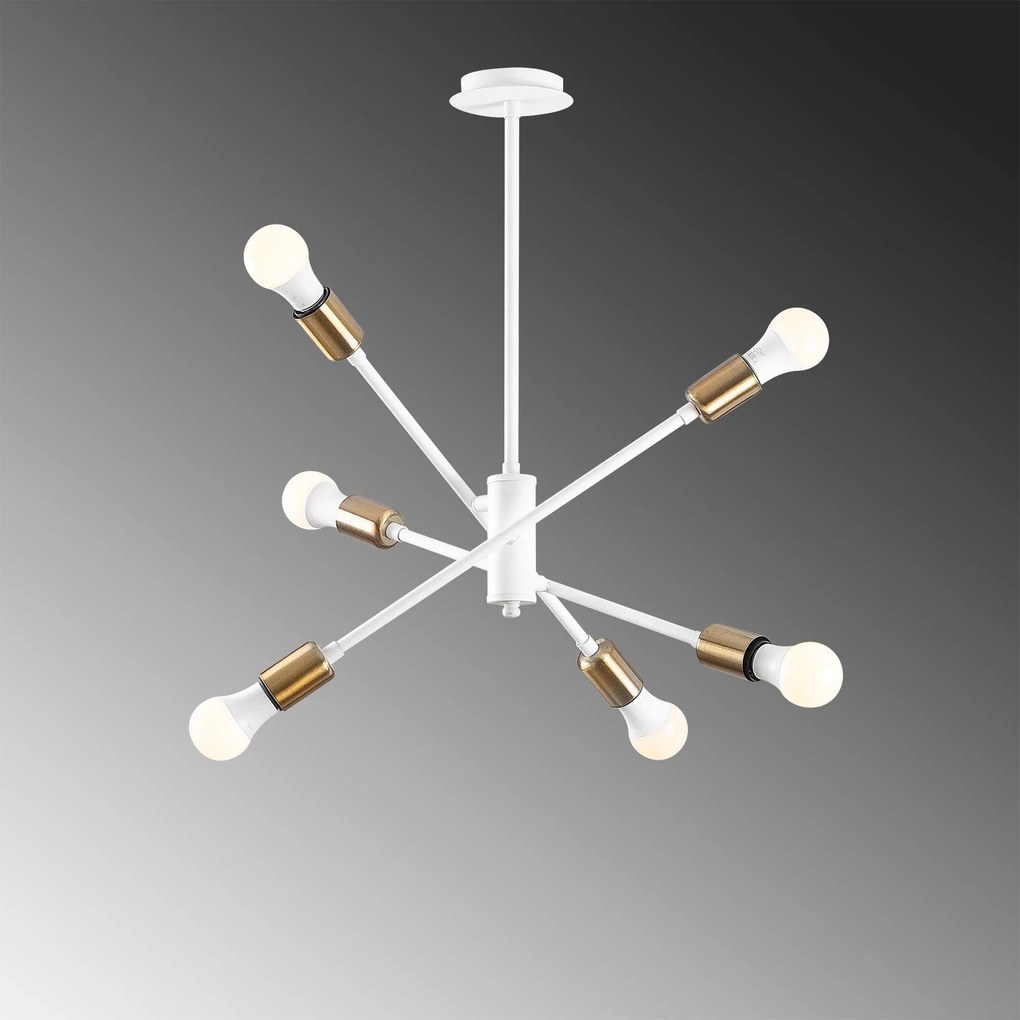 Candeeiro de Teto Ozbest – Branco – 55 x 55 cm