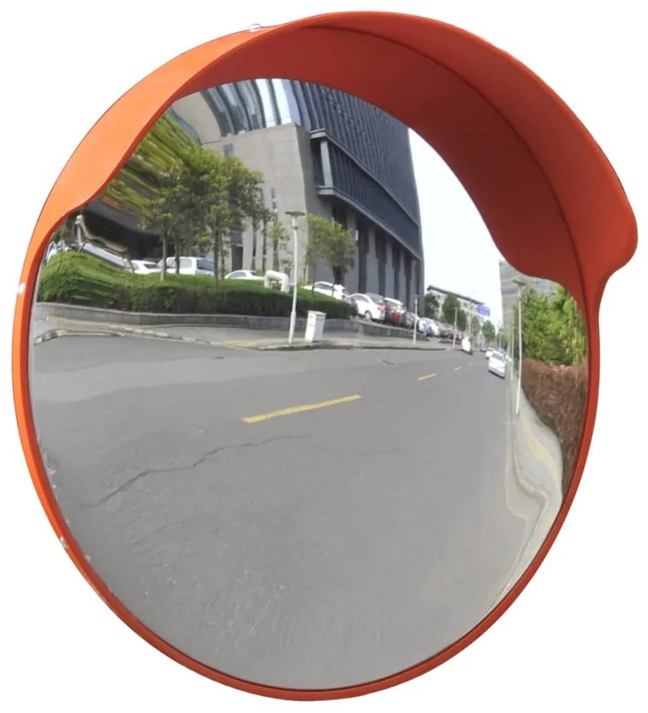 Convex Espelho de trânsito para exterior 45 cm policarbonato laranja
