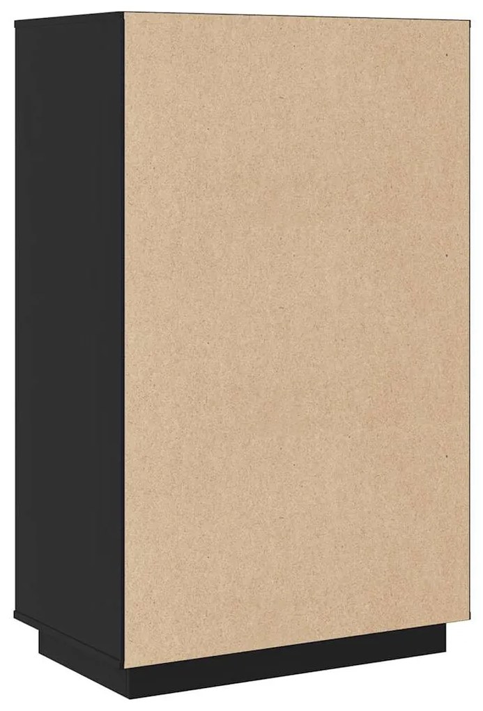 Aparador alto 67x40x108,5 cm pinho maciço preto