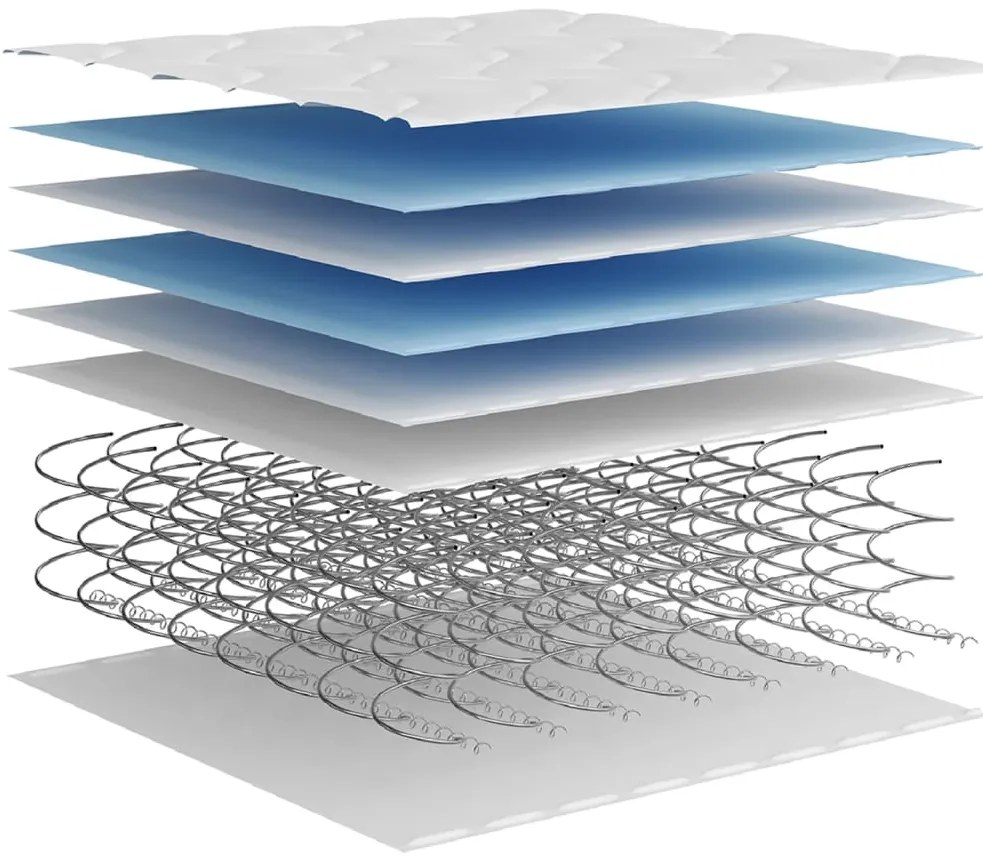 Colchão de molas bonnell médio 100x200 cm