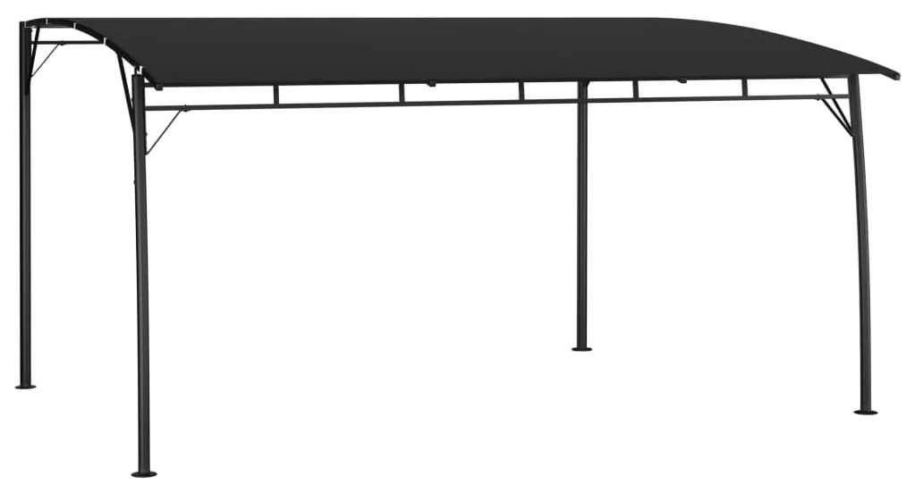 Toldo para-sol de jardim 4x3x2,55 m antracite