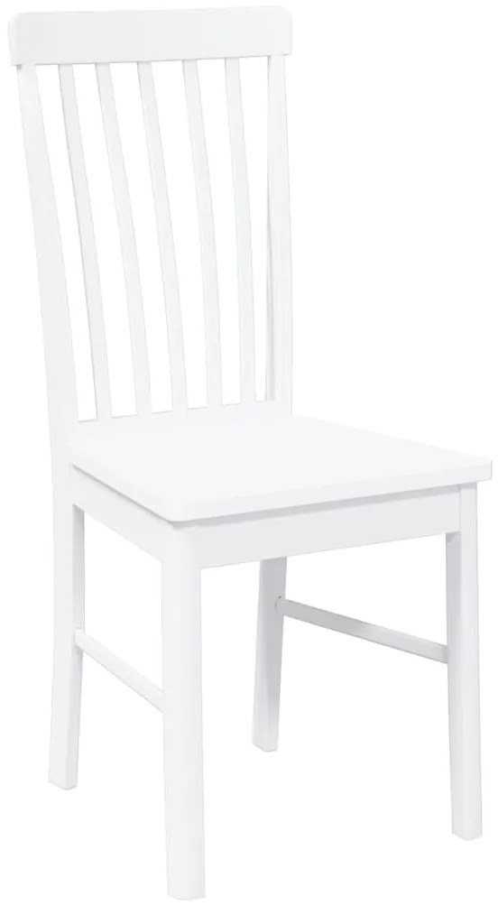 Cadeiras de jantar 2 pcs madeira de seringueira maciça branco