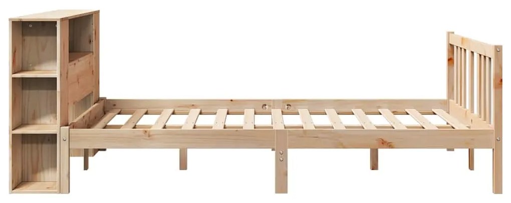 Cama com estante sem colchão 120x200 cm pinho maciço