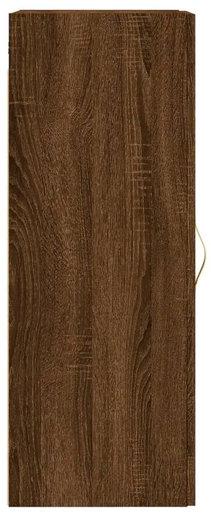 Armário de parede 34,5x34x90 cm deriv.madeira carvalho castanho