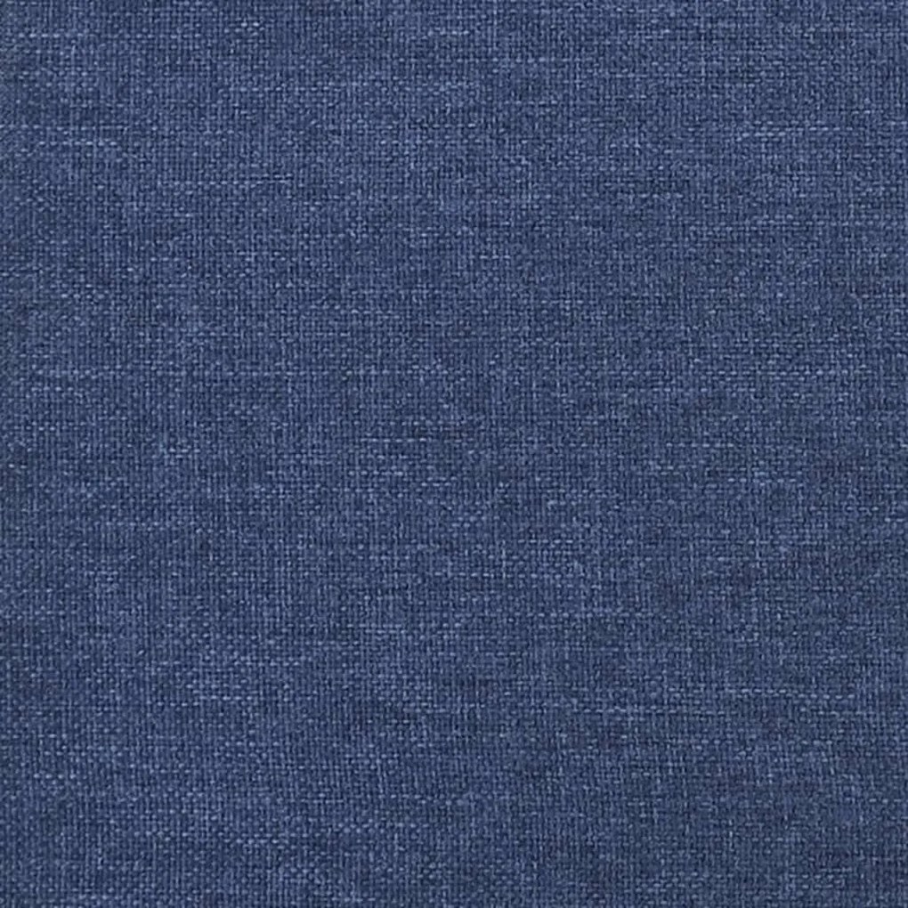 Cadeira de baloiço com banco tecido azul