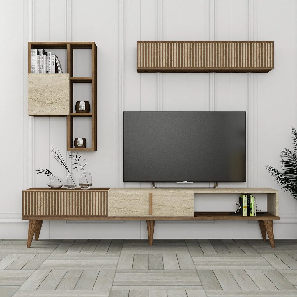 Unidade de TV Milan – Nogueira – 180x40x35 cm