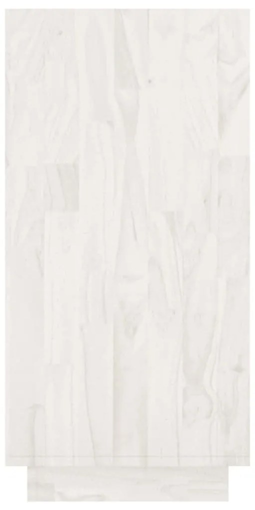 Estante 80x35x71 cm madeira de pinho maciça branco