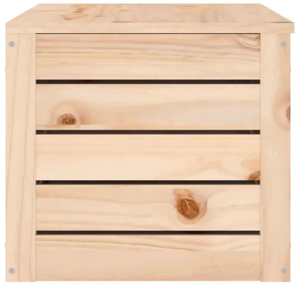 Caixa de arrumação 89x36,5x33 cm madeira de pinho maciça