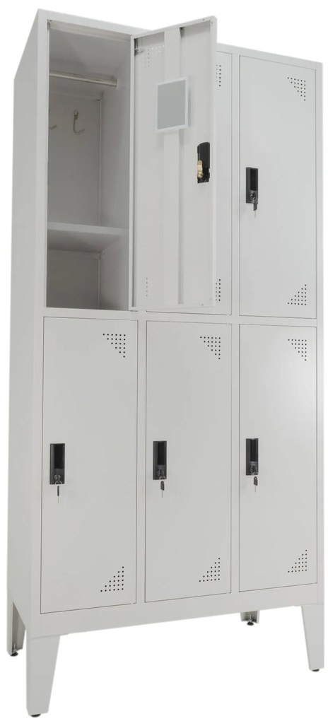 Cacifo Metálico Triplo com 6 Cacifos 1900x900x500 mm Riva (Desmontado)
