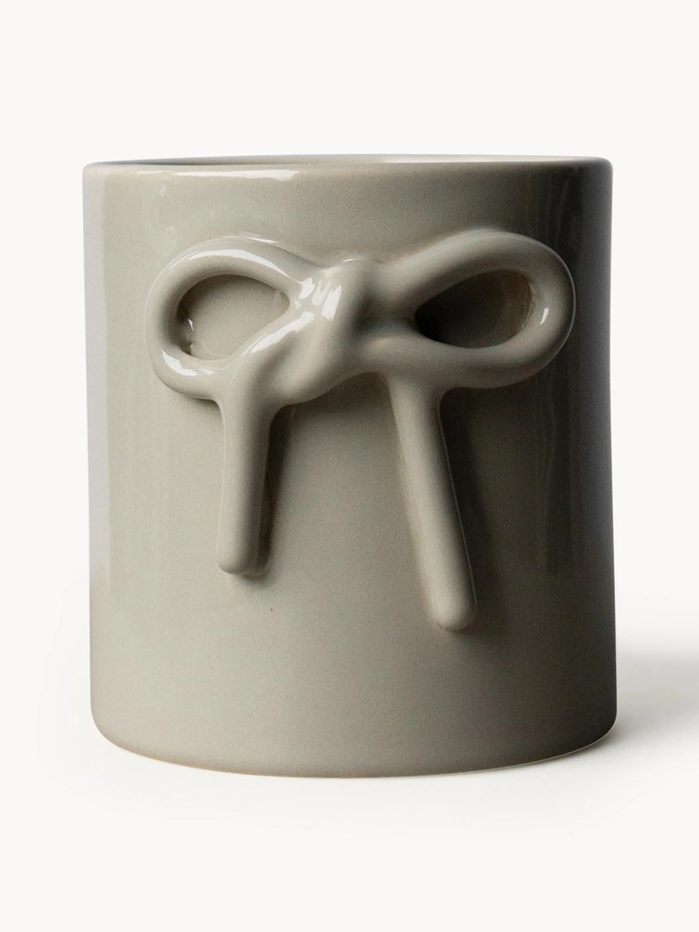 Vaso de cerâmica Bow, Alt 11 cm