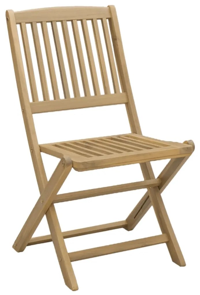 Cadeiras de jardim dobráveis 8 pcs 48,5x57x90 cm acácia maciça